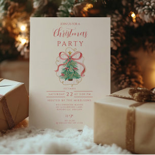 Convite Coquette Merry & Bright Natal