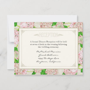 Convite Cor Branca Lace Aquarela Hidrangea Floral