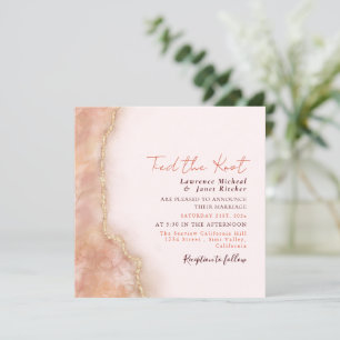 Convite Cor d'água do Mármaco de Casamento Personalizado L