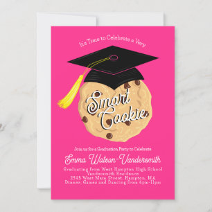 Convite Cor-de-Festa de formatura Smart Cookie