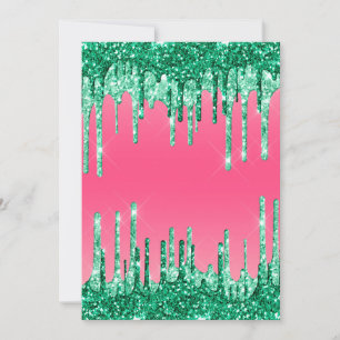 Convite Cor de Melancia Rosa Rosa das Grelhas Verdes