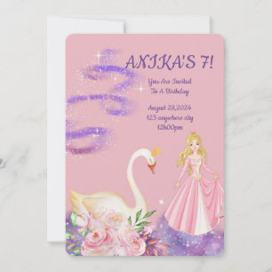 CONVITE COR DE PEACH DE PRÍNCIPE DE ANIVERSÁRIO