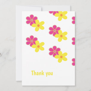 Convite Cor-de-rosa e amarelo personalizado