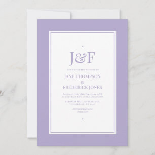 Convite Cor Digital Lavanda Casamento