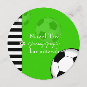 Convite Cor do bar de futebol PixDezines mitzvah/DIY
