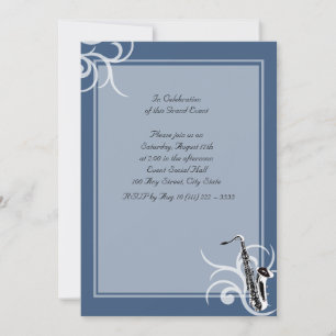 Convite Cor do Cheio Saxofone