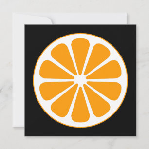 Convite cor laranja