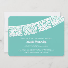 Convite Cor personalizada do papel moderno Picado | CHÁ DE