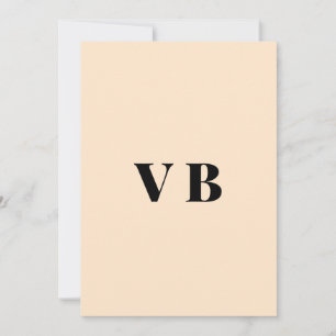 Convite cor personalizada pastel simples mínima sólida per