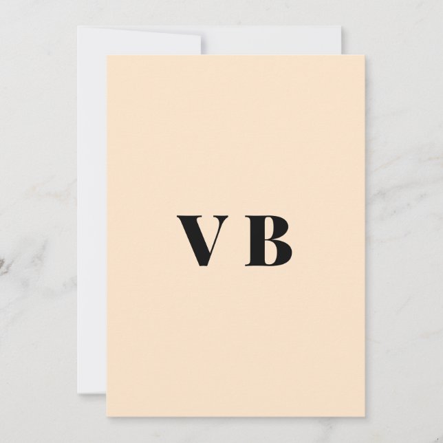 Convite cor personalizada pastel simples mínima sólida per (Frente)