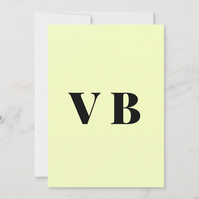 Convite cor personalizada pastel simples mínima sólida per (Frente)