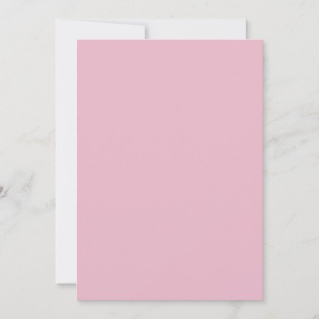 Convite Cor Rosa Flor (Frente)