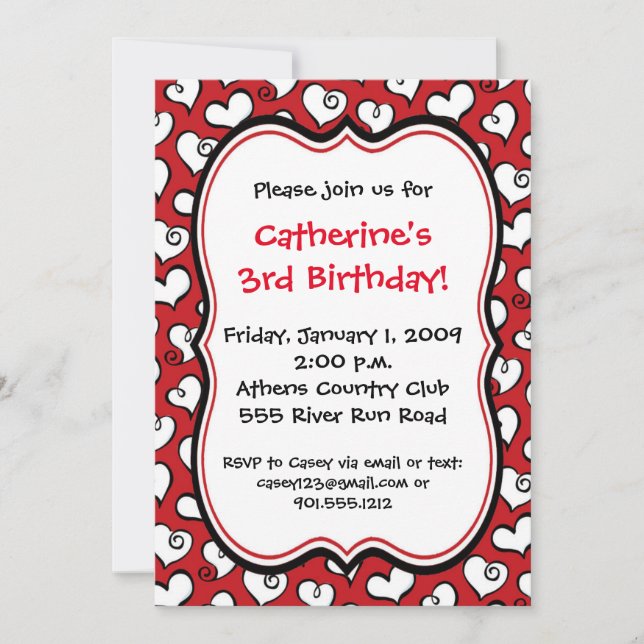 Convite Coração (Frente)