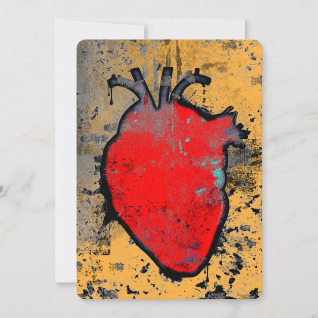 Convite coração anatômico (Frente)