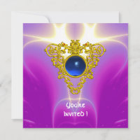 CORAÇÃO CÉLTICO, azul brilhante, rosa violeta roxo