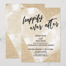 Coração de Aquarela Branca Felizes para Sempre em 