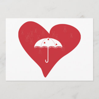 Convite Coração do chá de panela