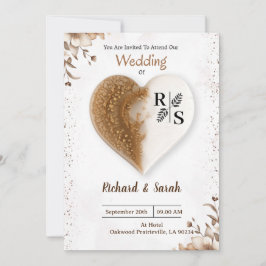 Convite Coração Em Harmonia