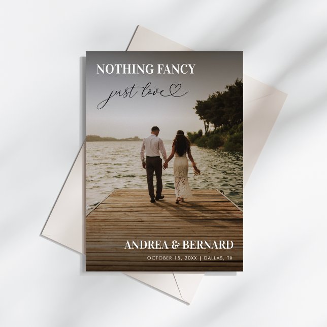 Convite Coração Moderno - Roteiro Nada De Rico Apenas Ame  (Criador carregado)