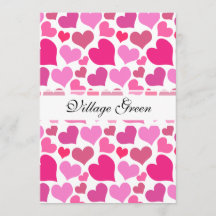 Corações cor-de-rosa bonito para Bachelorette ou