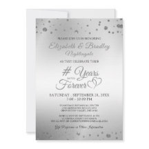 Corações de Aniversário Elegantes ANOS PARA O ETER