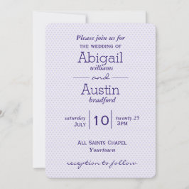 Convite Corações de Casamento Roxo