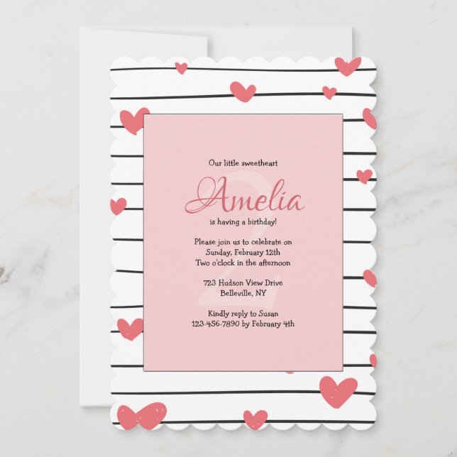 Convite Corações de Sobra (Frente)