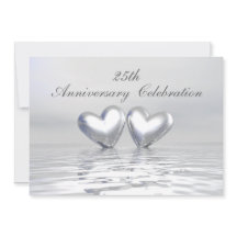 Corações do Aniversário de Prata