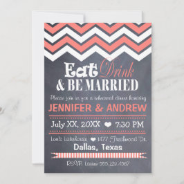 Convite coral do ensaio de Chevron