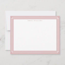 Convite Coral Frame Note Card