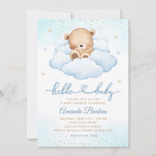 Convite Corante-d-água, Chá de fraldas azul