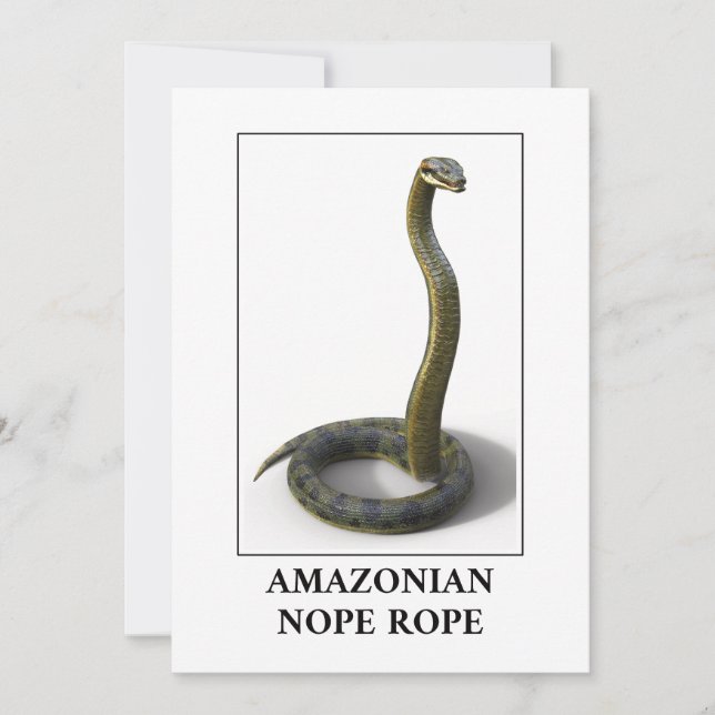 Convite Corda Amazônica - Perigo do Cobra de Anaconda (Frente)