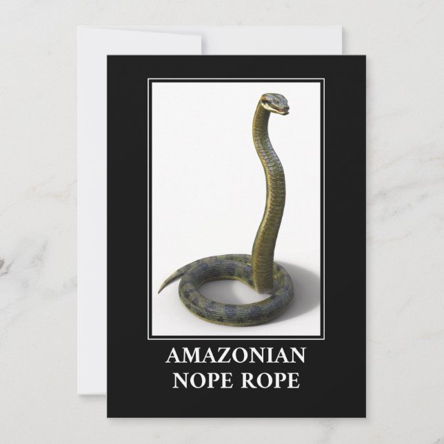 Convite Corda Amazônica - Perigo do Cobra de Anaconda (Frente)