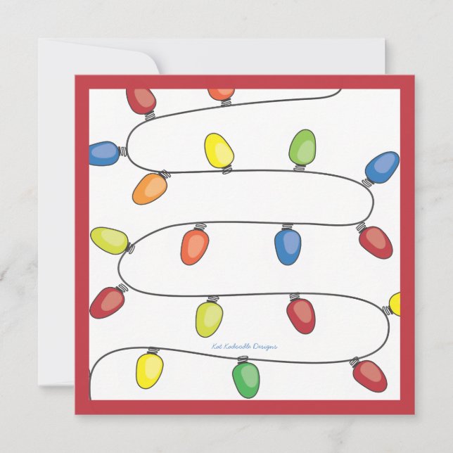 Convite Corda da árvore de Natal da festa natalícia das (Frente)