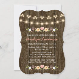 Convite Corda de Luzes Cai Chá de panela Russo