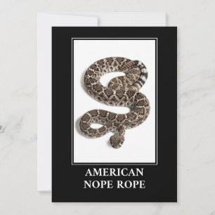 Convite Corda Nope Americana - Perigo para Cobra de Cascav