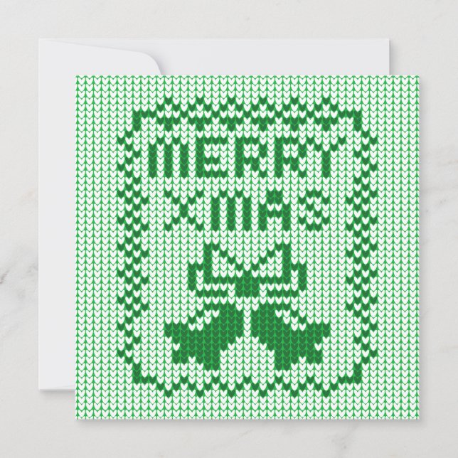 Convite Cordéis feios de camisolas e Feliz Natal w (Frente)