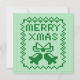 Convite Cordéis feios de camisolas e Feliz Natal w