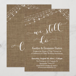 Convite Cordões de Luz de Aniagem Ainda Fazemos Aniversári