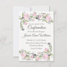 Convite Cores d'água de confirmação