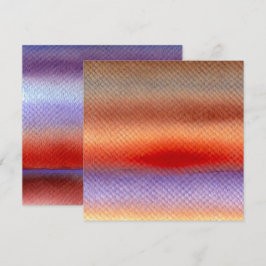 Convite Cores de água autóctones imprimíveis