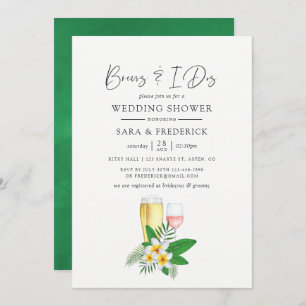 Convite Cores De Água Tropicais Irrompem Antes Do I Dos