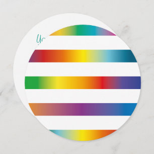 Convite Cores do arco-íris