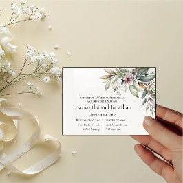 Convite Cores Pastel do Jardim BOHO Casamento Ensaios