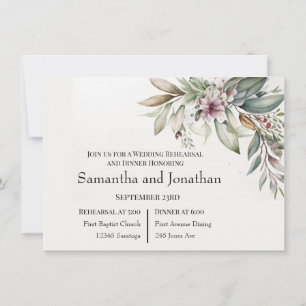 Convite Cores Pastel do Jardim BOHO Casamento Ensaios