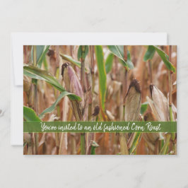 Convite Corn Roast, Campo De Milho Autumn Corncobs