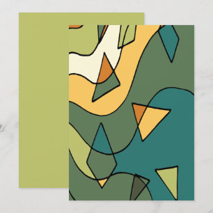 Convite Coroa abstrato de vintage de mão design de pescoço