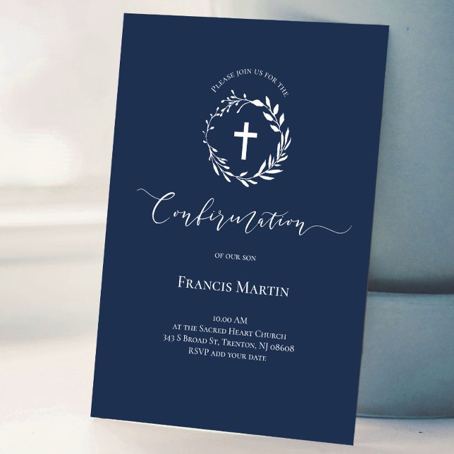 Convite coroa branca | Comunhão (Criador carregado)