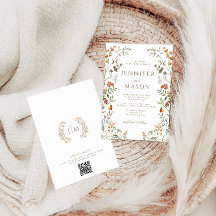 Coroa de Flores de Outono Bohemiano para Casamento