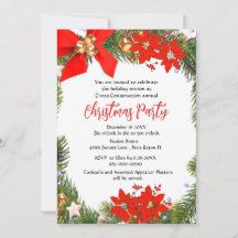 Coroa de Natal Empresarial com Poinsettia 